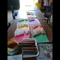 manualidad de pollera en preescolar