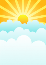 sol y nubes